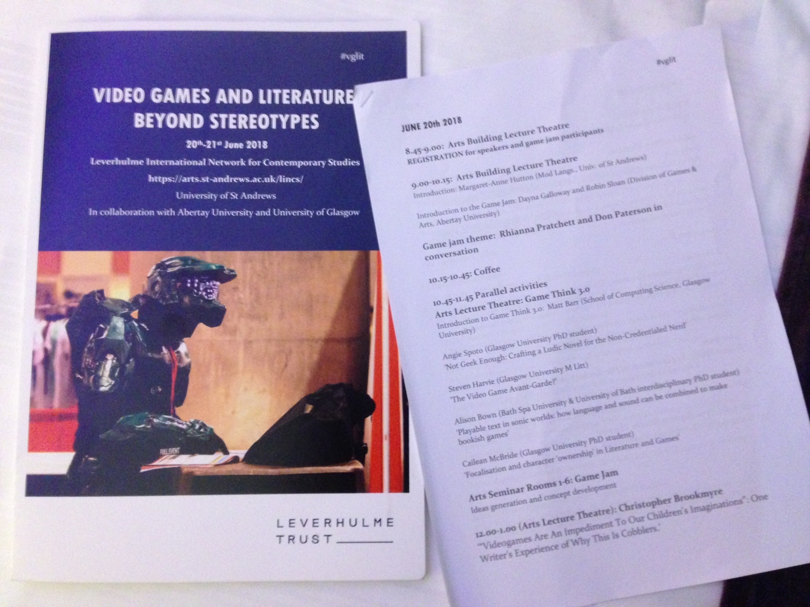 Video Games and Literature programme