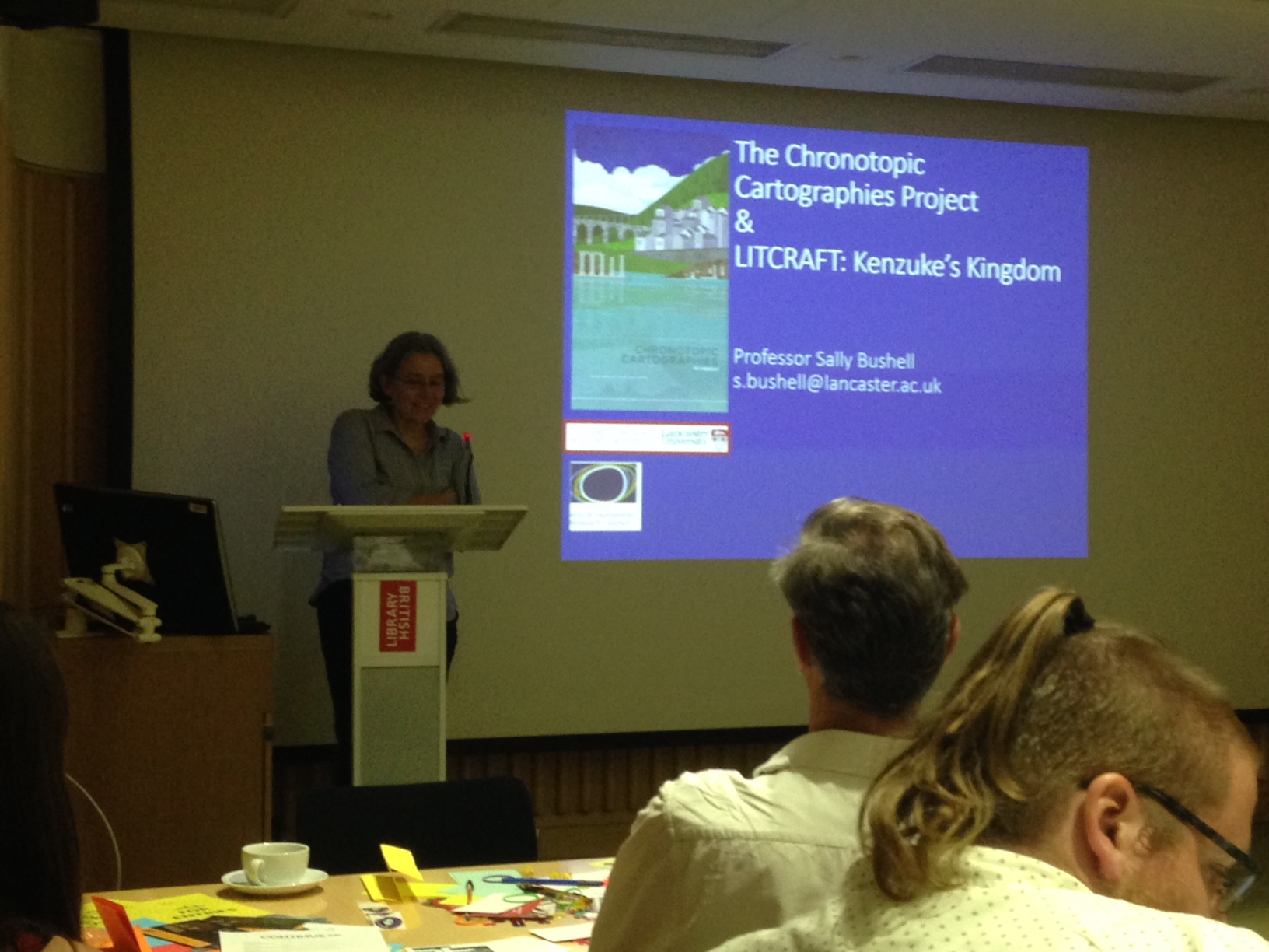 Sally Bushell presenting Chronotopic Cartographies