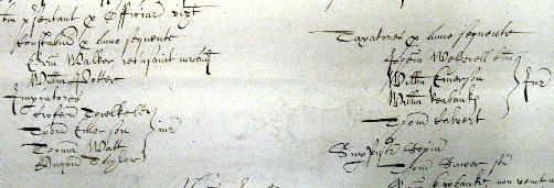 Picture of appointment of officers, Lazonby, 1638