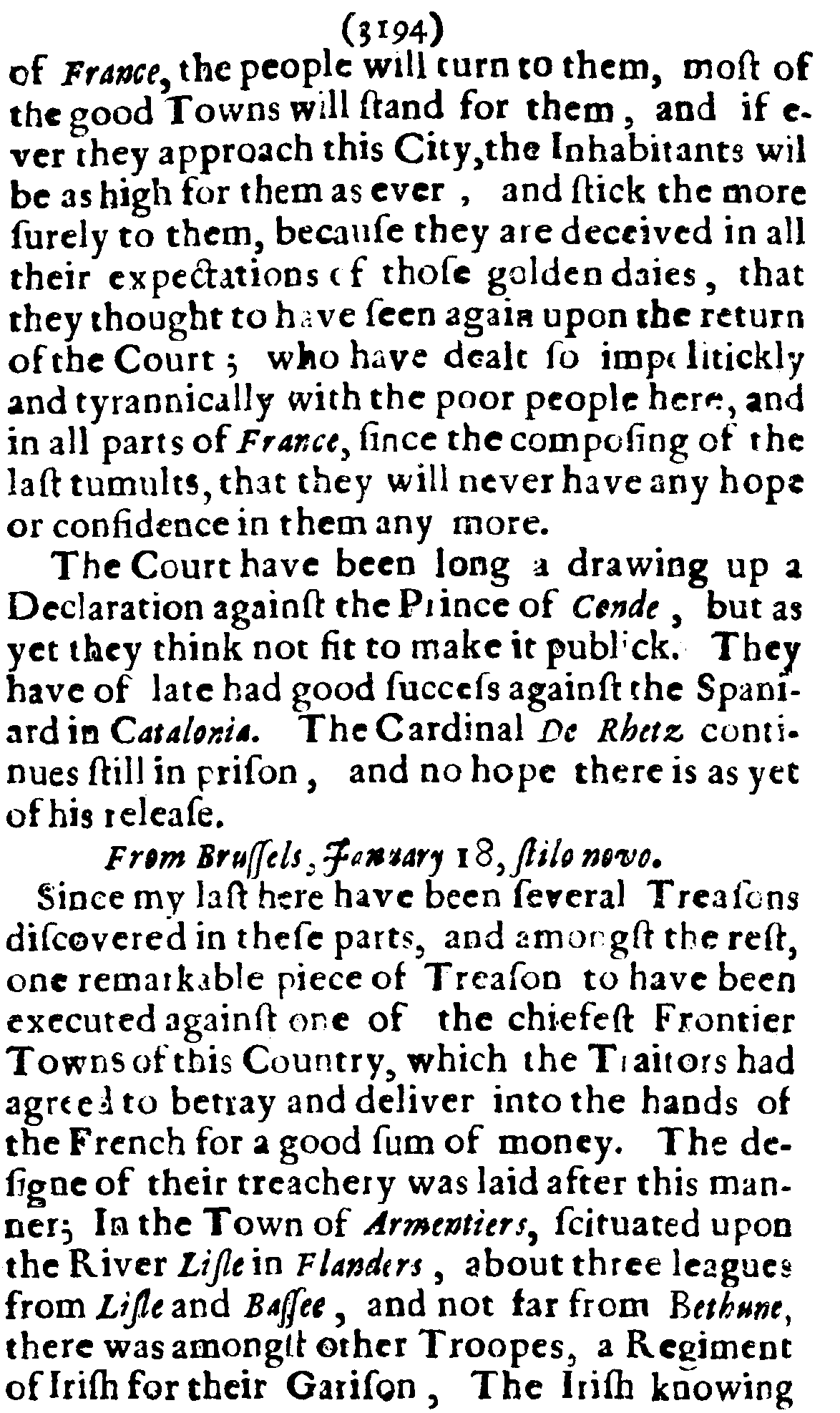Mercurius Politicus, Issue 188, graphical scan for page 8