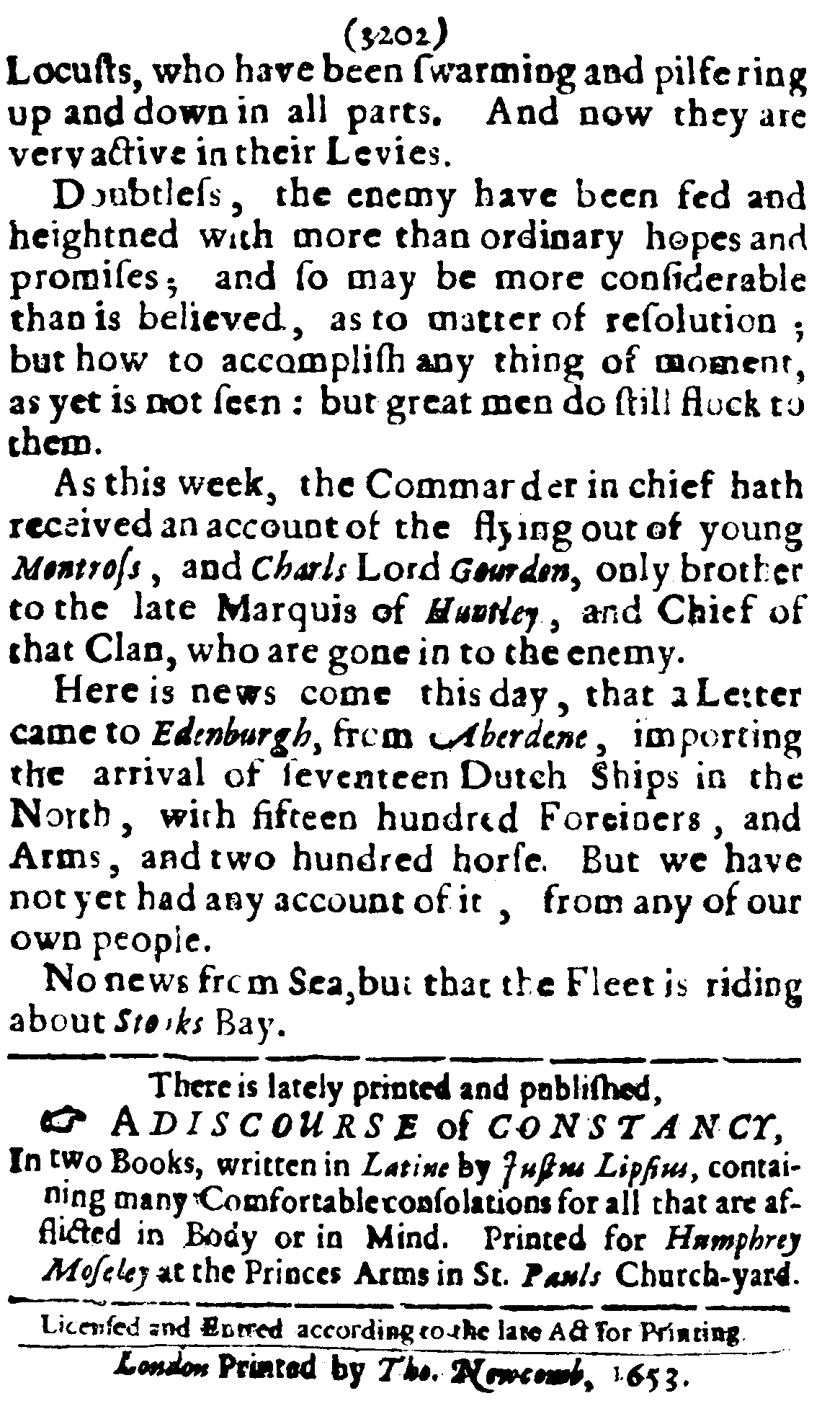 Mercurius Politicus, Issue 188, graphical scan for page 16