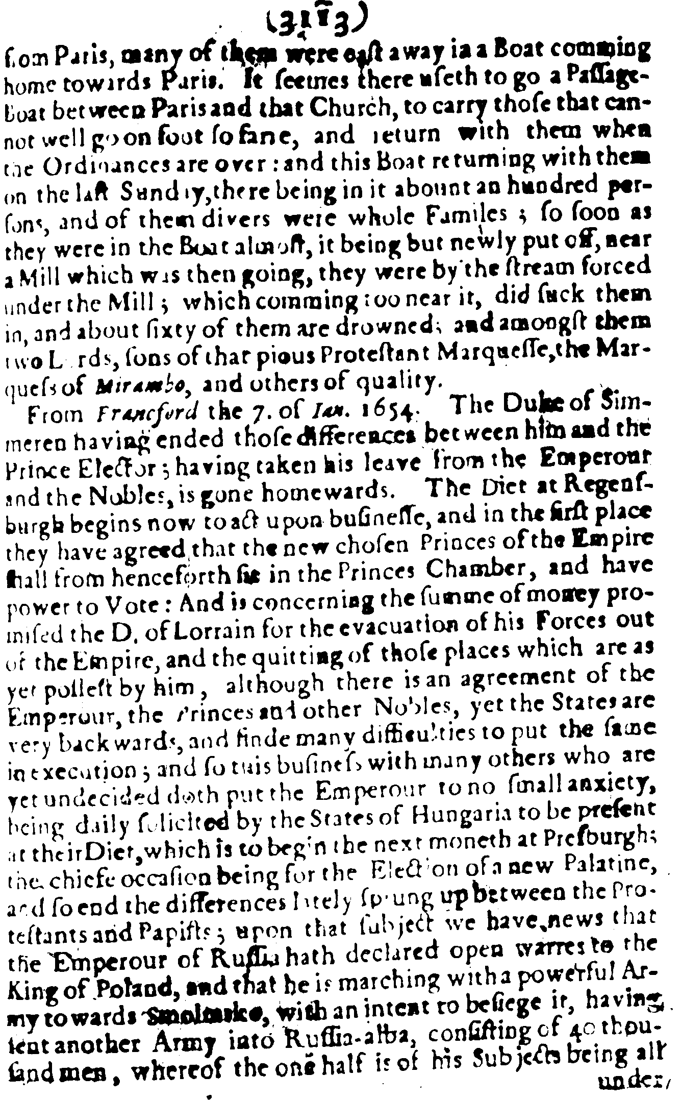 The Perfect Diurnall, Issue 215, graphical scan for page 7