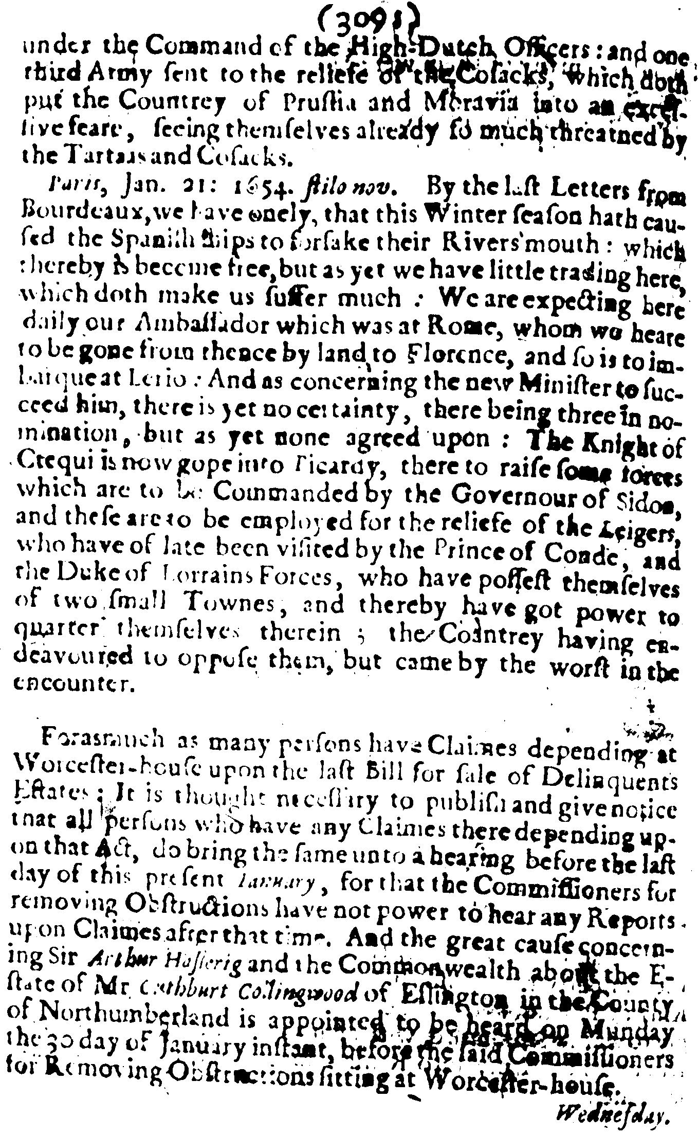 The Perfect Diurnall, Issue 215, graphical scan for page 8