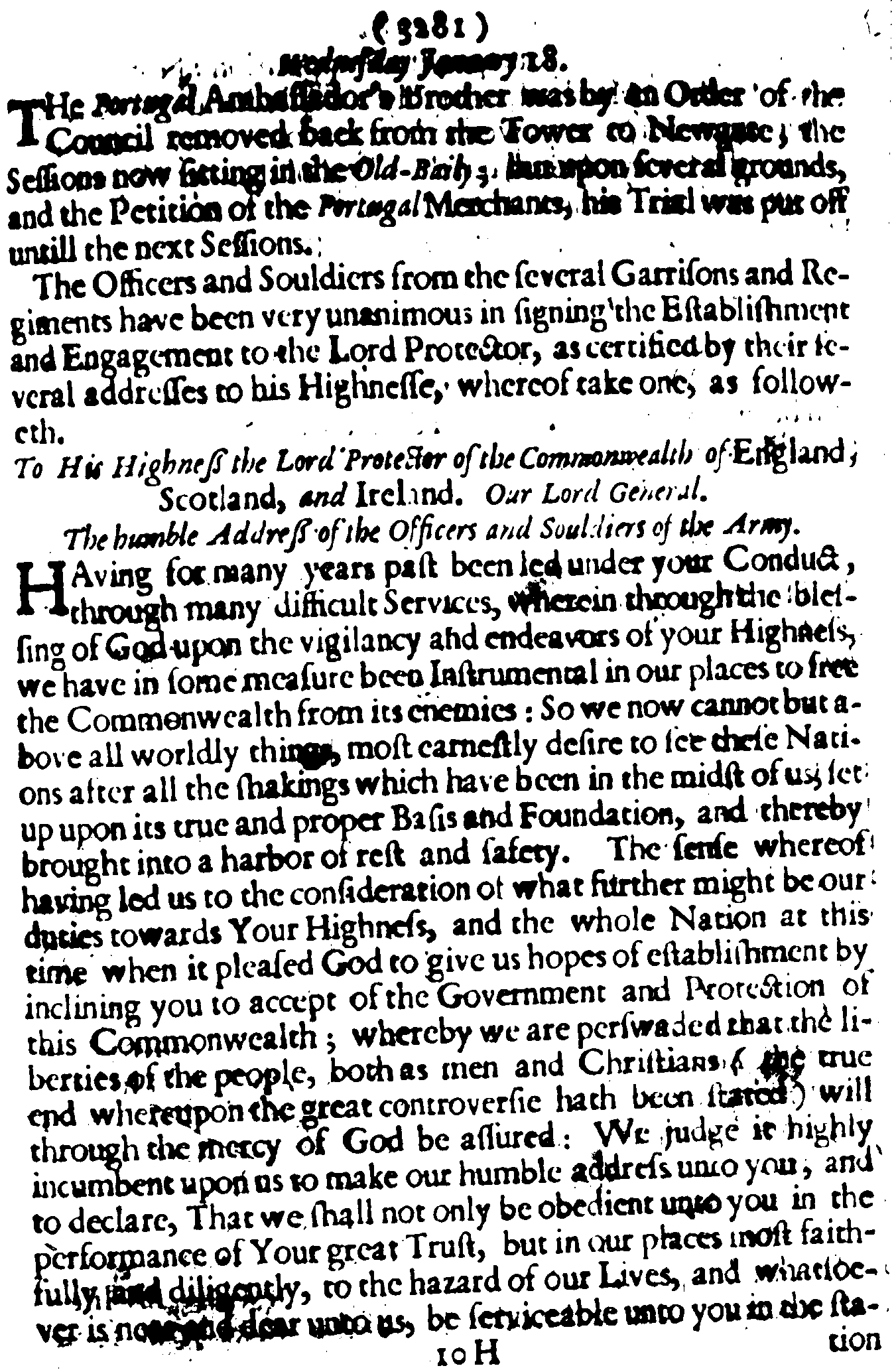 The Perfect Diurnall, Issue 215, graphical scan for page 9