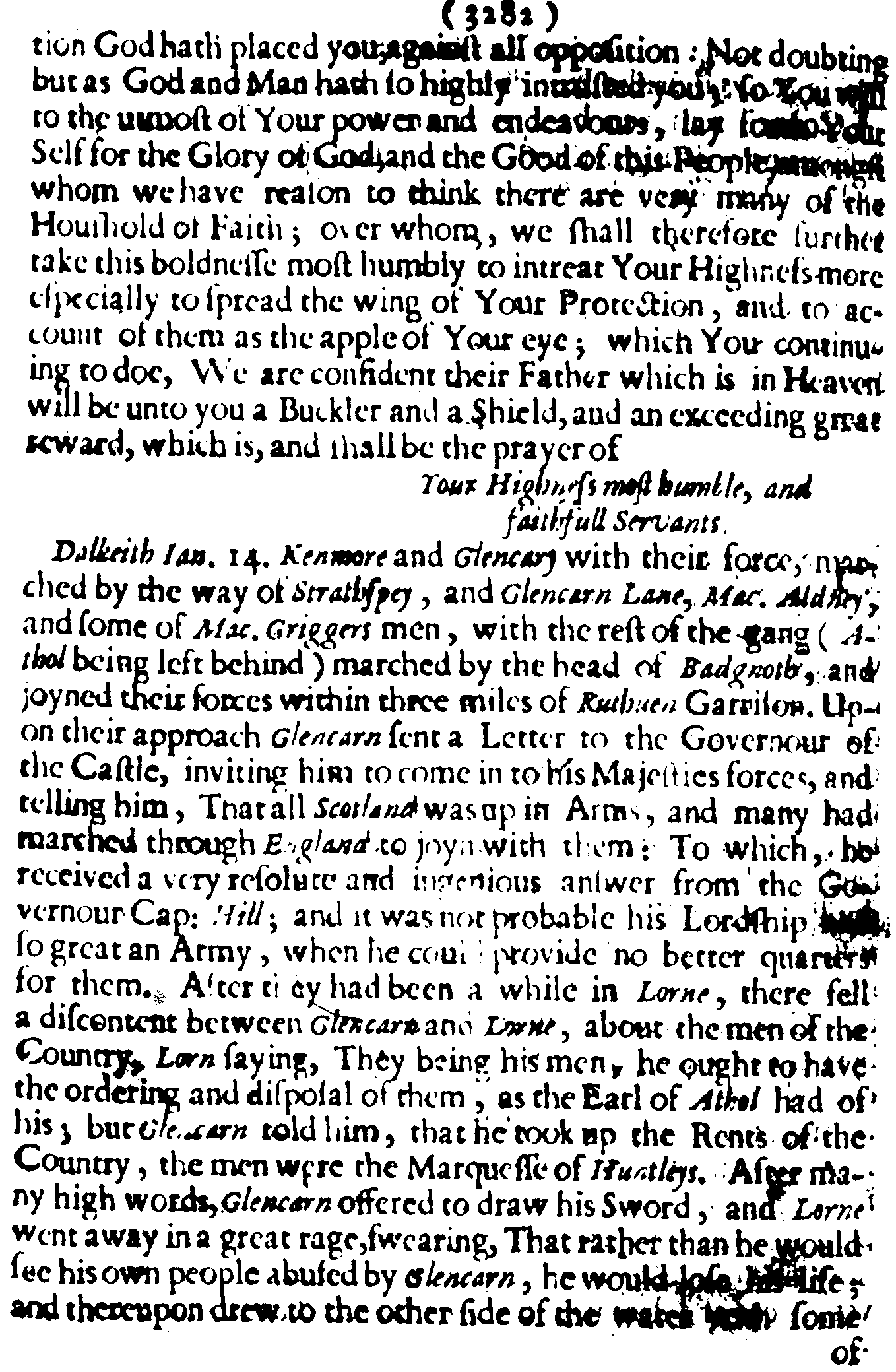 The Perfect Diurnall, Issue 215, graphical scan for page 10