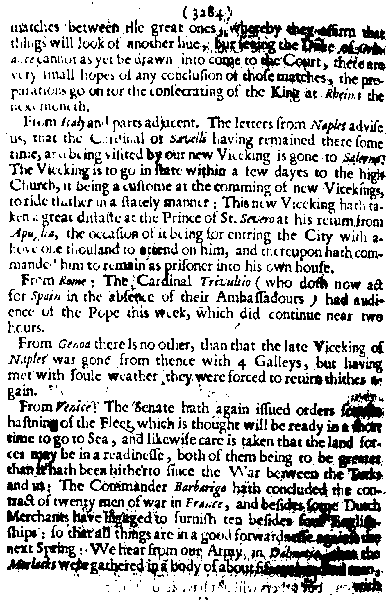 The Perfect Diurnall, Issue 215, graphical scan for page 12
