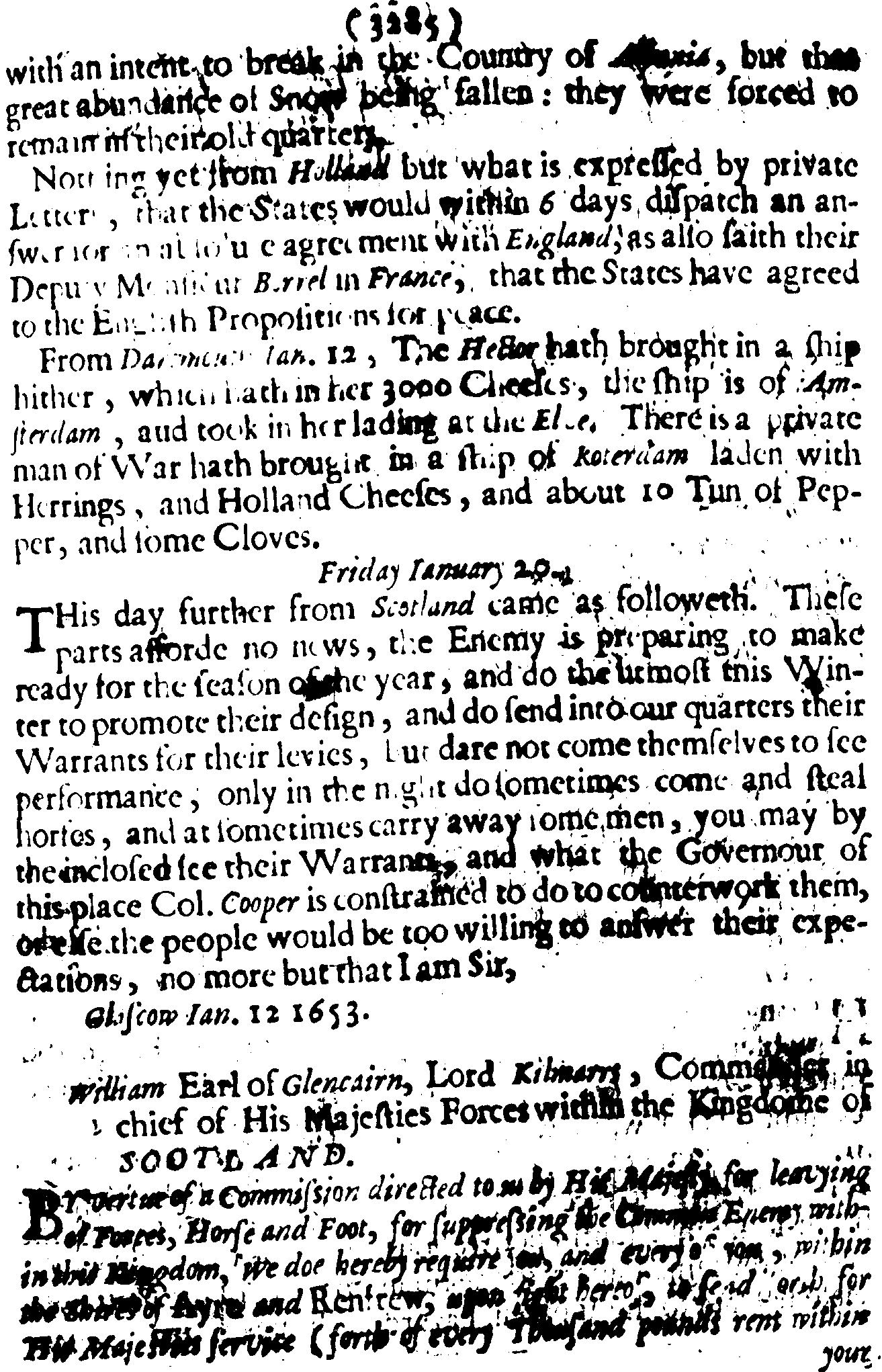 The Perfect Diurnall, Issue 215, graphical scan for page 13