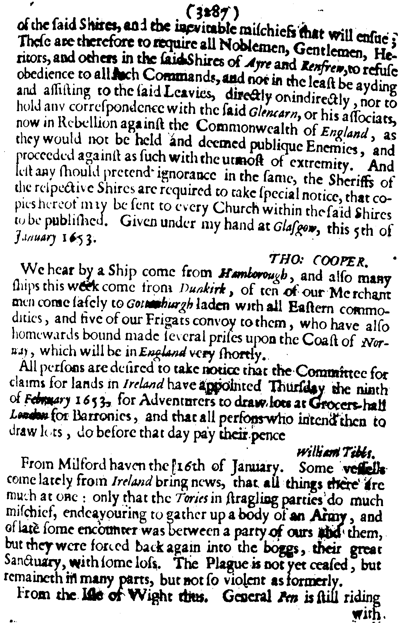 The Perfect Diurnall, Issue 215, graphical scan for page 15