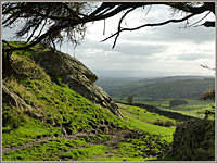 ‘Foxs Pulpit’ from the side, looking down to Lonsdale