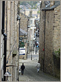 Down Church Street from the Priory Church