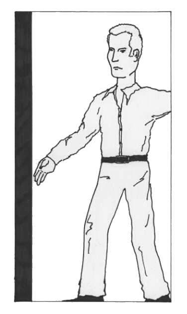 image of person in the doorway