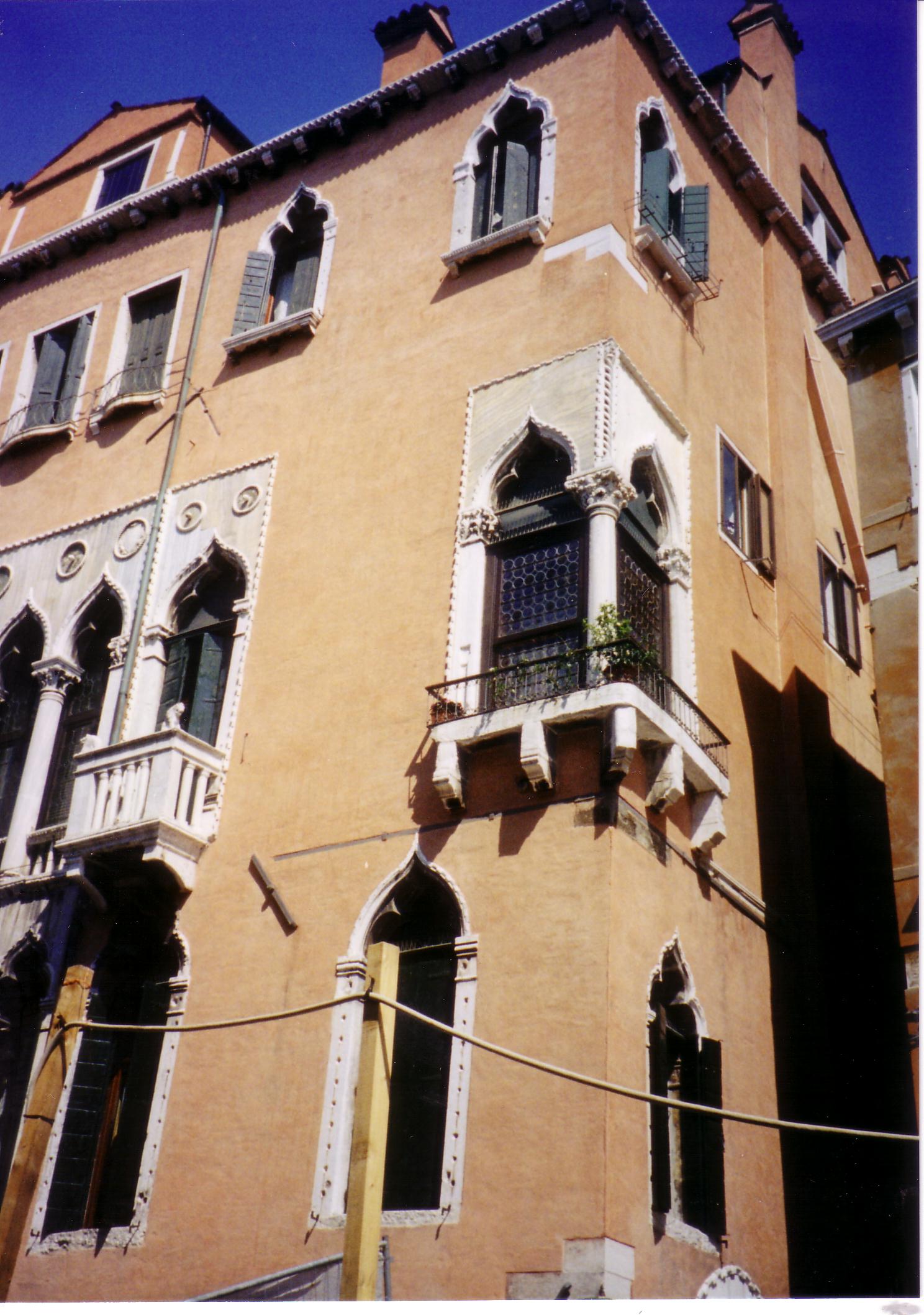 Palazzo Priuli from the Fondamenta de L Osmarin Right corner window. (Castello 4979a)