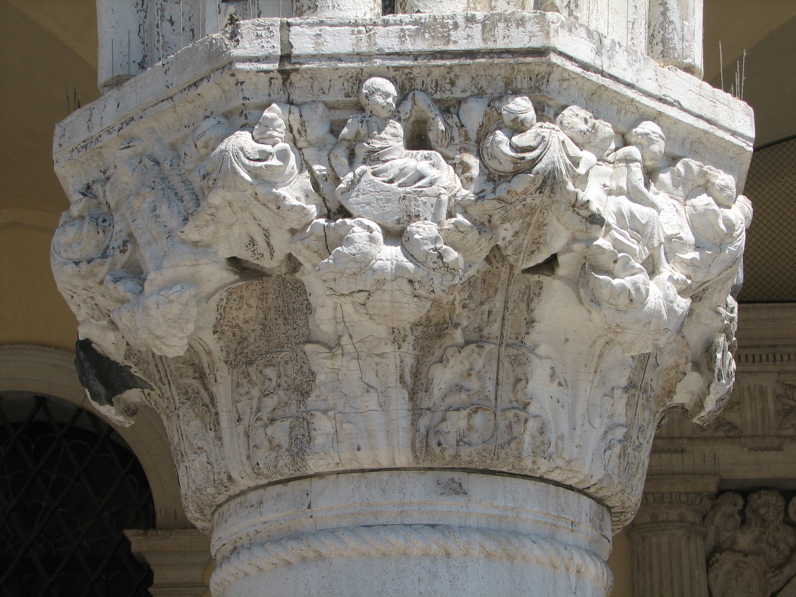 Lower Capitals of the Ducal Palace (Piazzetta faade) No 22 (15) The Ages of Man