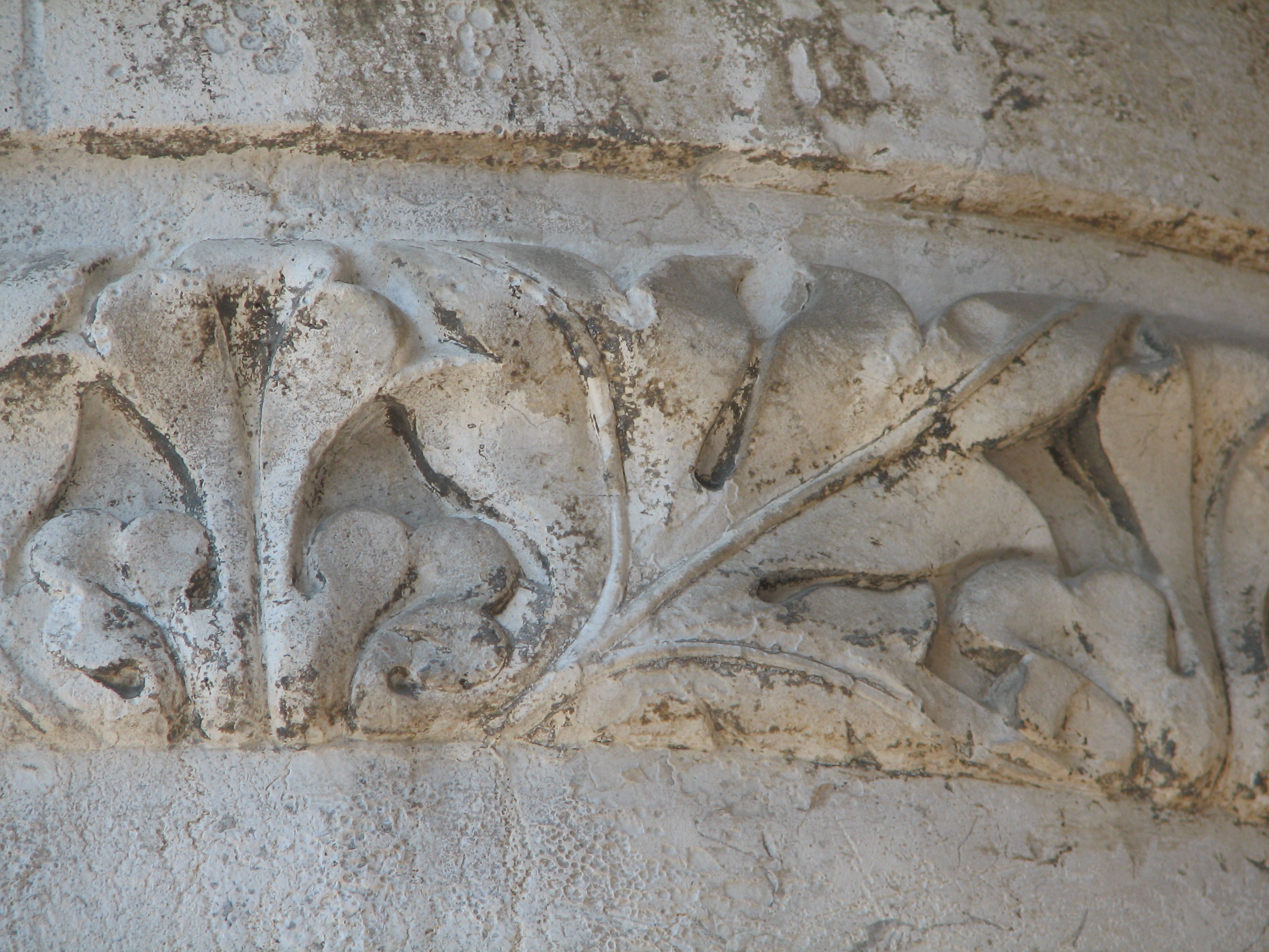 Lower Capitals of the Ducal Palace (detail of 9th capital) Leaf band (Molo faade)