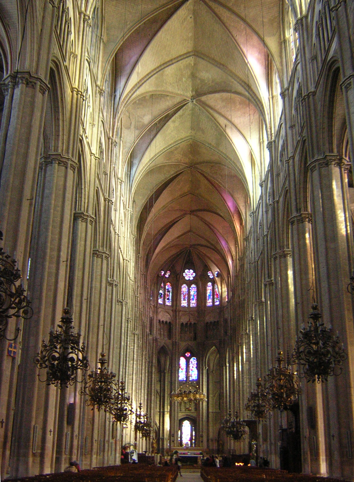 Bourges Cathedral. Nave and North aisles See also images here