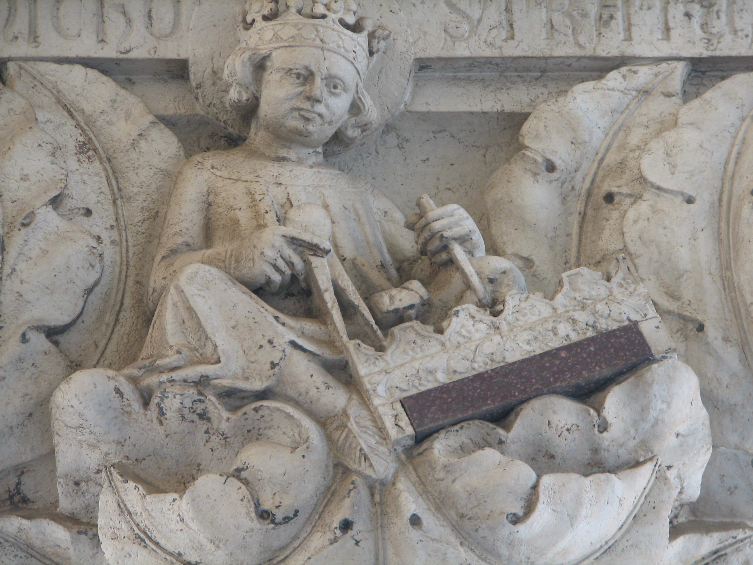 Detail of 19th capital in its current state St. Nichostratus, side 6.