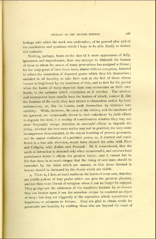 'Modern Painters' Volume I (1888 edition): Front Matter: Second Preface: Page xiii