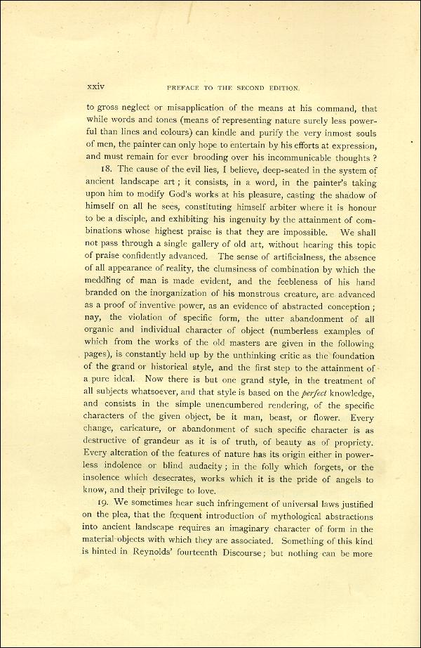 'Modern Painters' Volume I (1888 edition): Front Matter: Second Preface: Page xxiv