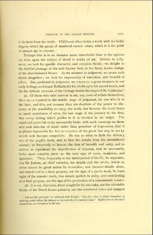 'Modern Painters' Volume I (1888 edition): Front Matter: Second Preface: Page xxix