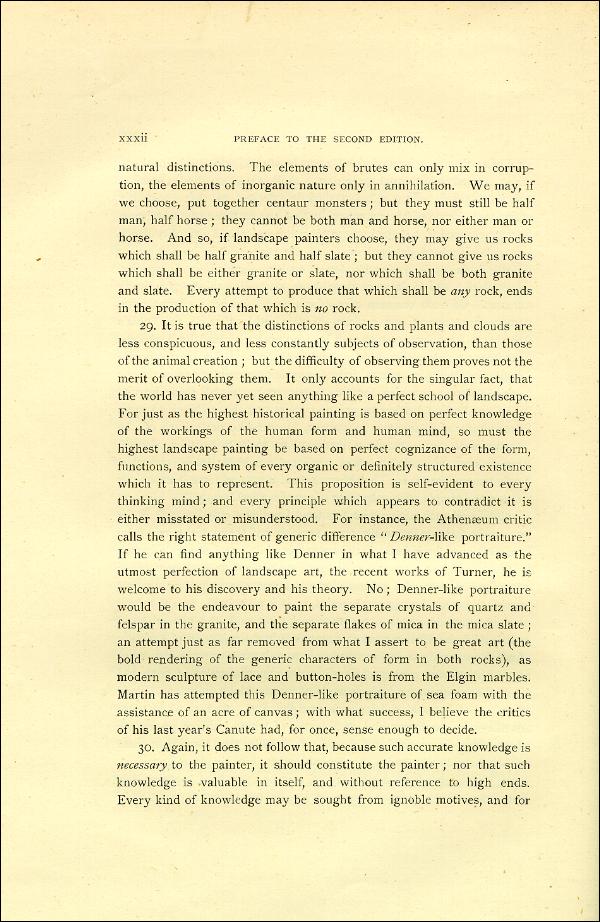 'Modern Painters' Volume I (1888 edition): Front Matter: Second Preface: Page xxxii
