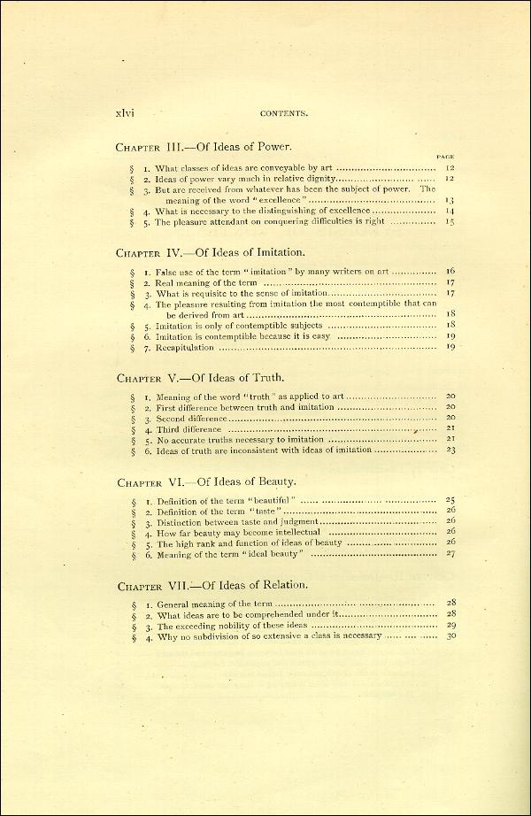 'Modern Painters' Volume I (1888 edition): Front Matter: Synopsis: Page xlvi