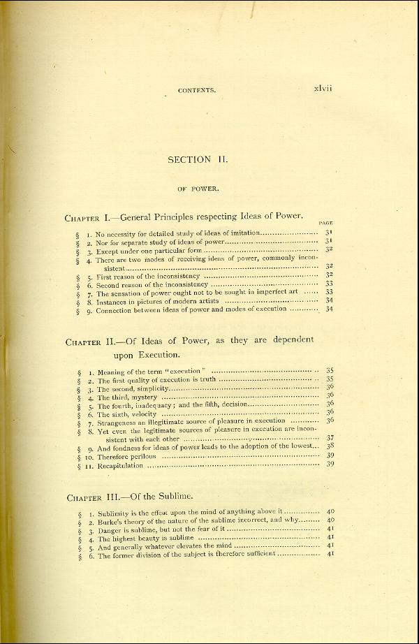 'Modern Painters' Volume I (1888 edition): Front Matter: Synopsis: Page xlvii