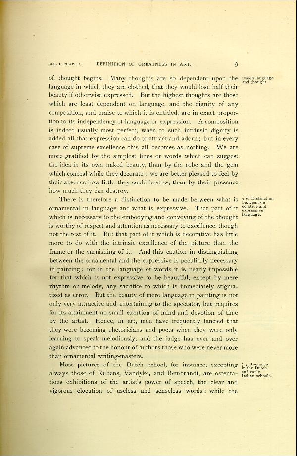 'Modern Painters' Volume I (1888 edition): Part I: Section I: Chapter II: Page 9