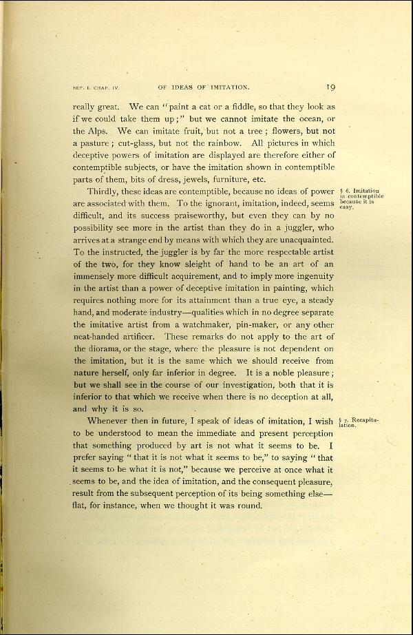 'Modern Painters' Volume I (1888 edition): Part I: Section I: Chapter IV: Page 19
