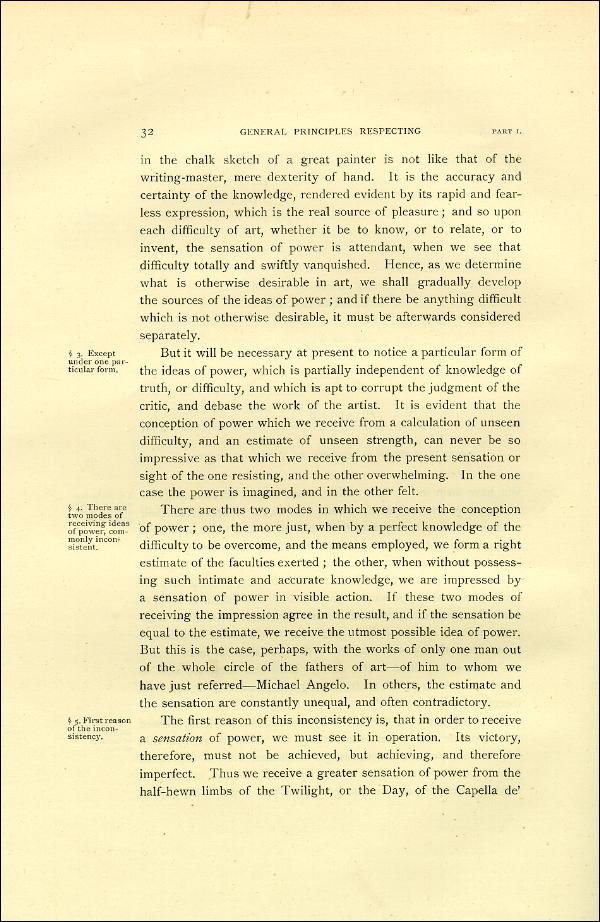 'Modern Painters' Volume I (1888 edition): Part I: Section II: Chapter I: Page 32