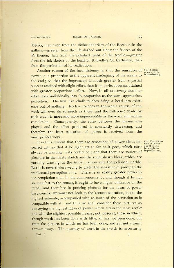 'Modern Painters' Volume I (1888 edition): Part I: Section II: Chapter I: Page 33