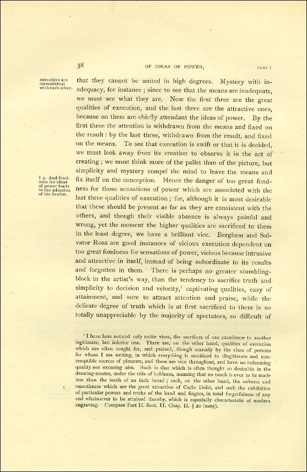 'Modern Painters' Volume I (1888 edition): Part I: Section II: Chapter II: Page 38
