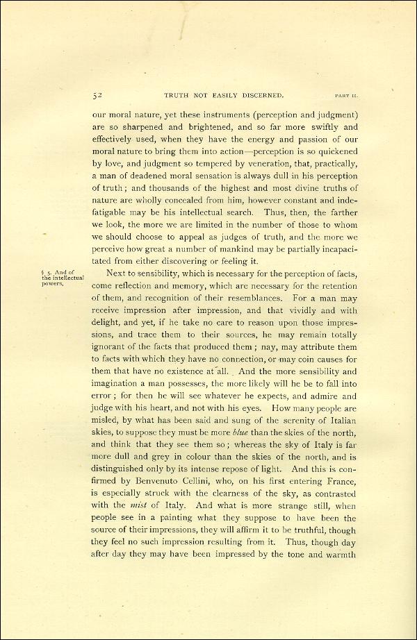 'Modern Painters' Volume I (1888 edition): Part II: Section I: Chapter II: Page 52