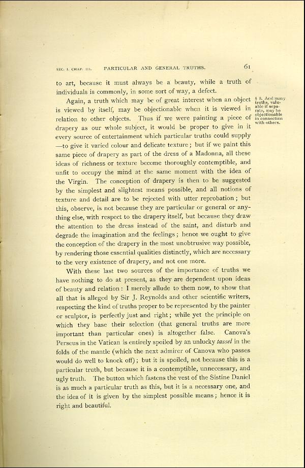 'Modern Painters' Volume I (1888 edition): Part II: Section I: Chapter III: Page 61