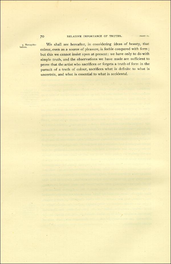 'Modern Painters' Volume I (1888 edition): Part II: Section I: Chapter V: Page 70