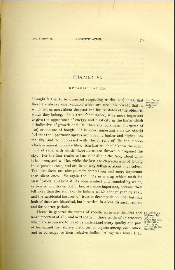 'Modern Painters' Volume I (1888 edition): Part II: Section I: Chapter VI: Page 71