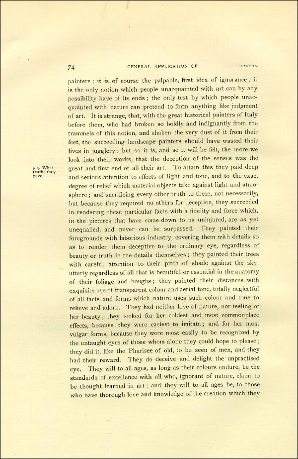 'Modern Painters' Volume I (1888 edition): Part II: Section I: Chapter VII: Page 74