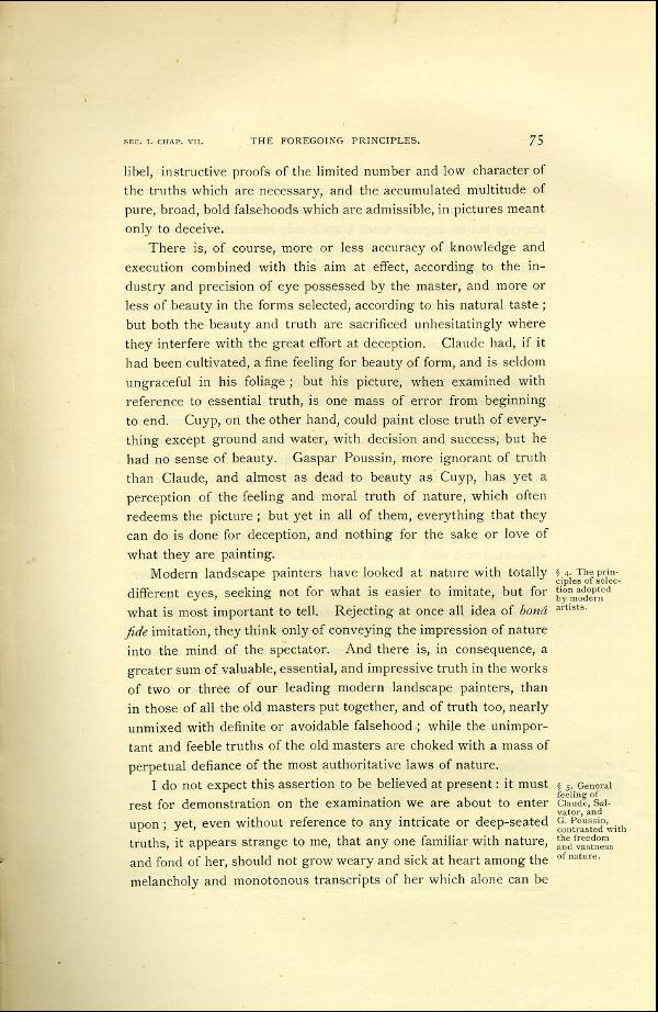 'Modern Painters' Volume I (1888 edition): Part II: Section I: Chapter VII: Page 75