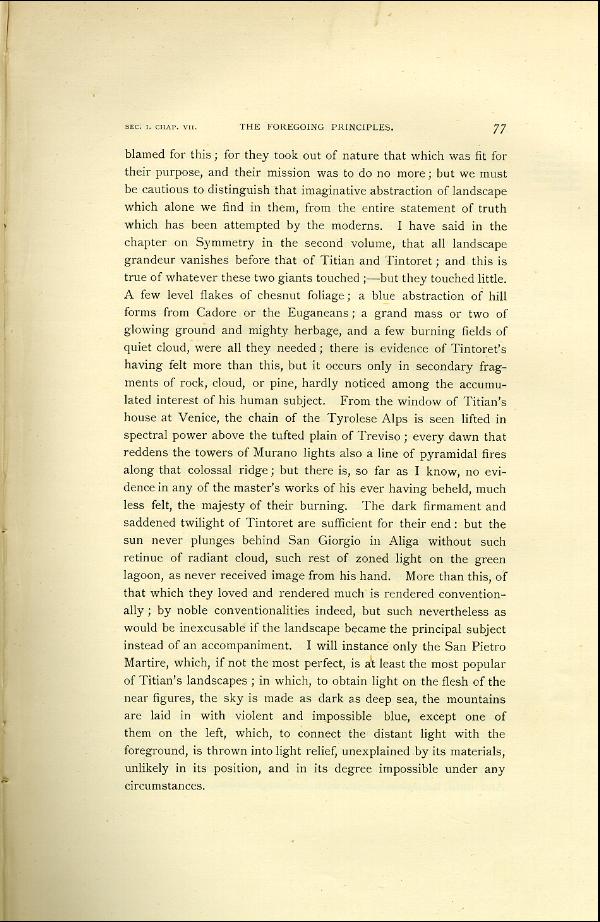 'Modern Painters' Volume I (1888 edition): Part II: Section I: Chapter VII: Page 77