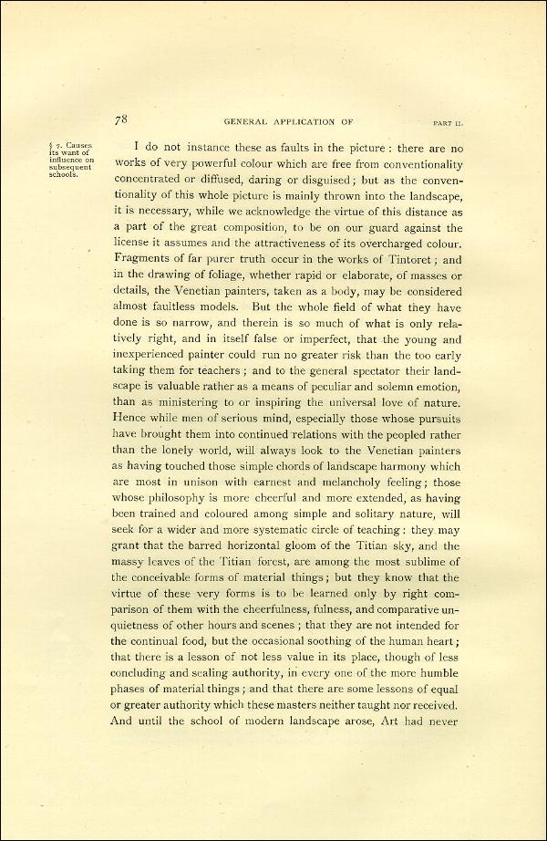 'Modern Painters' Volume I (1888 edition): Part II: Section I: Chapter VII: Page 78