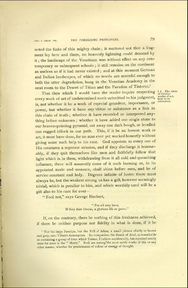 'Modern Painters' Volume I (1888 edition): Part II: Section I: Chapter VII: Page 79