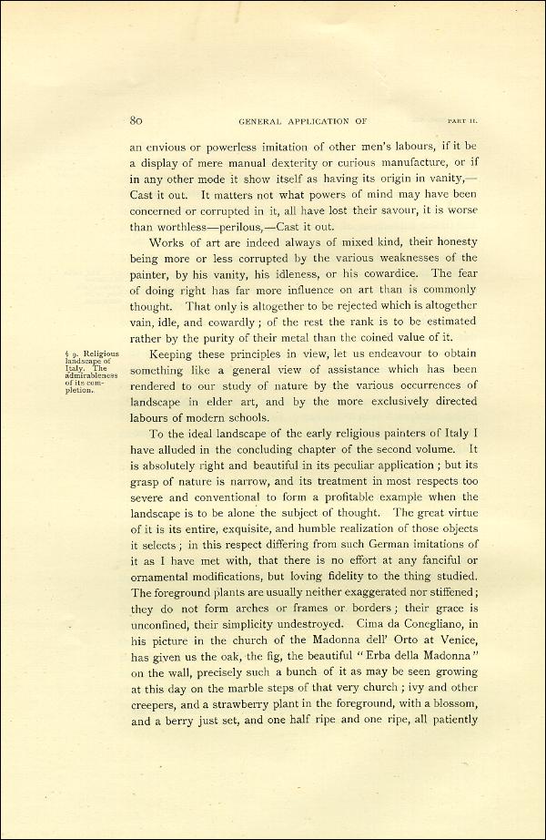 'Modern Painters' Volume I (1888 edition): Part II: Section I: Chapter VII: Page 80