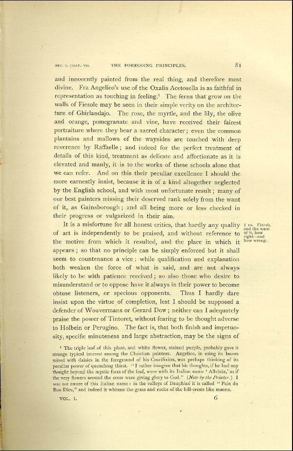 'Modern Painters' Volume I (1888 edition): Part II: Section I: Chapter VII: Page 81