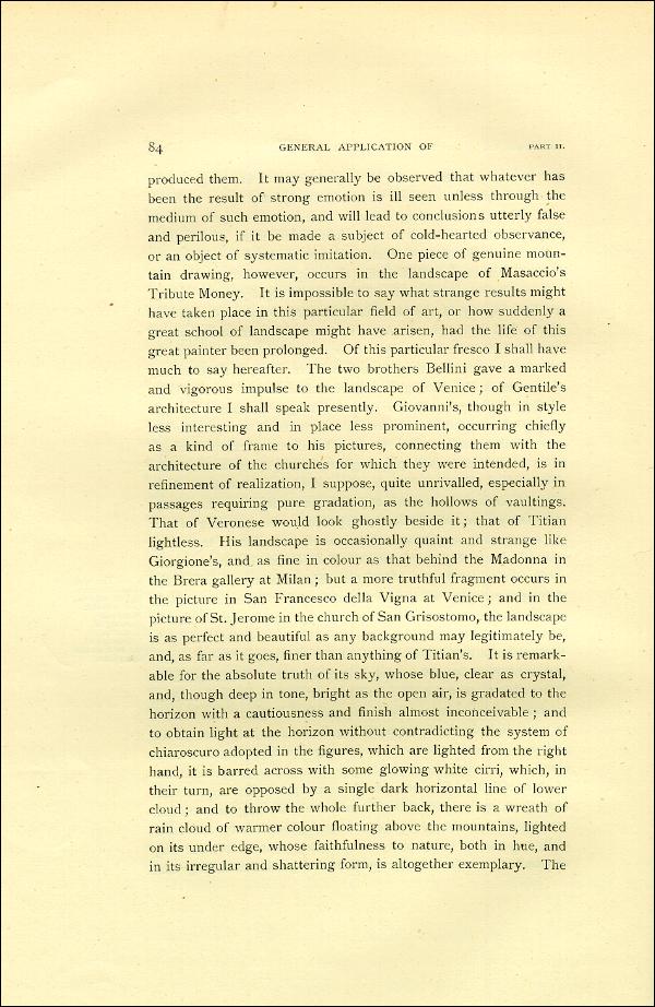 'Modern Painters' Volume I (1888 edition): Part II: Section I: Chapter VII: Page 84