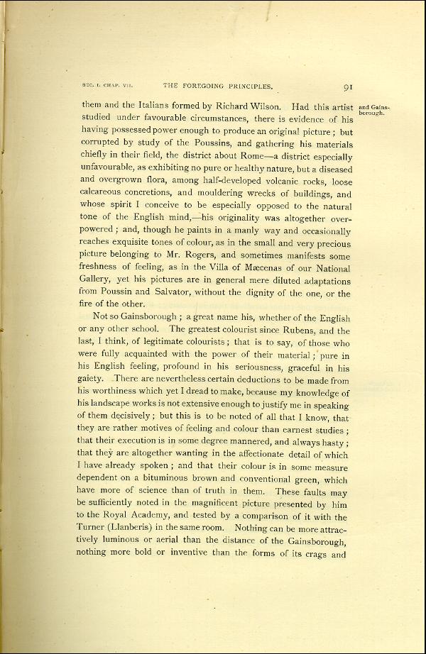 'Modern Painters' Volume I (1888 edition): Part II: Section I: Chapter VII: Page 91