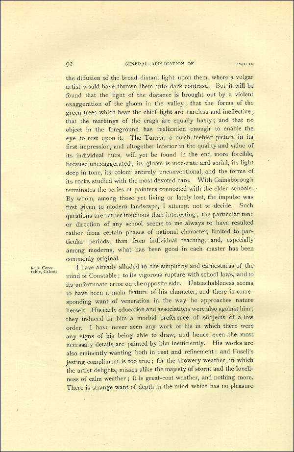 'Modern Painters' Volume I (1888 edition): Part II: Section I: Chapter VII: Page 92