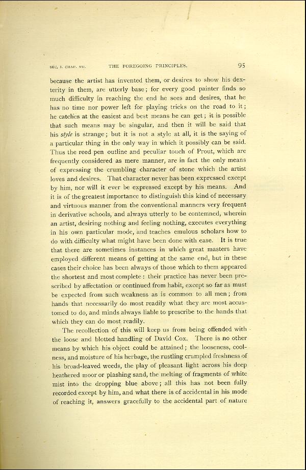 'Modern Painters' Volume I (1888 edition): Part II: Section I: Chapter VII: Page 95