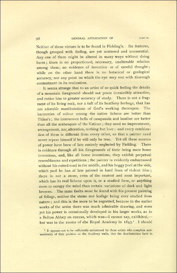 'Modern Painters' Volume I (1888 edition): Part II: Section I: Chapter VII: Page 98