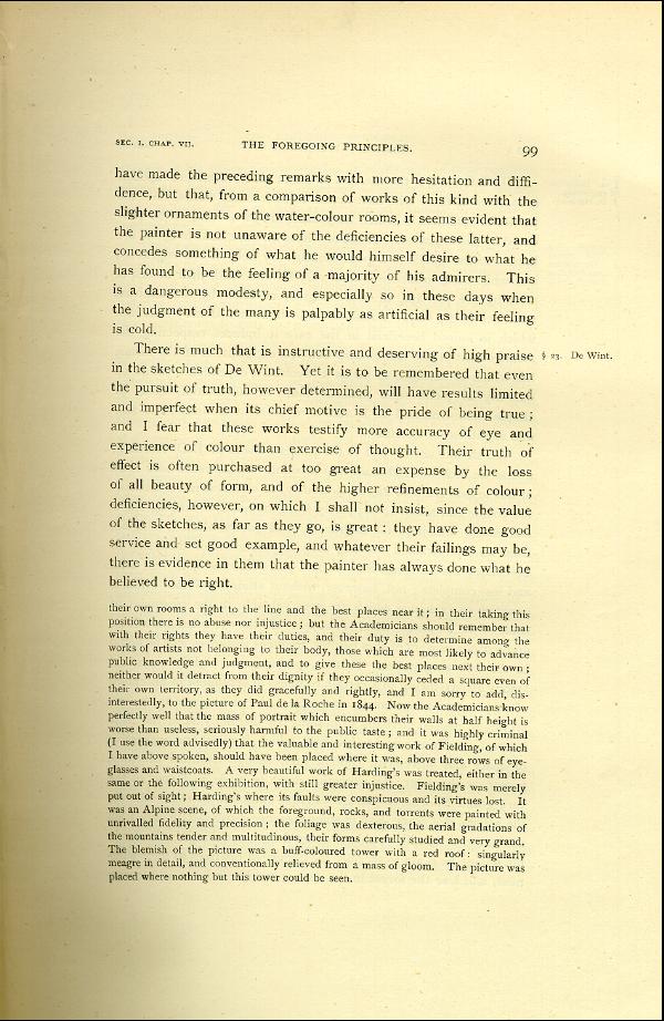 'Modern Painters' Volume I (1888 edition): Part II: Section I: Chapter VII: Page 99
