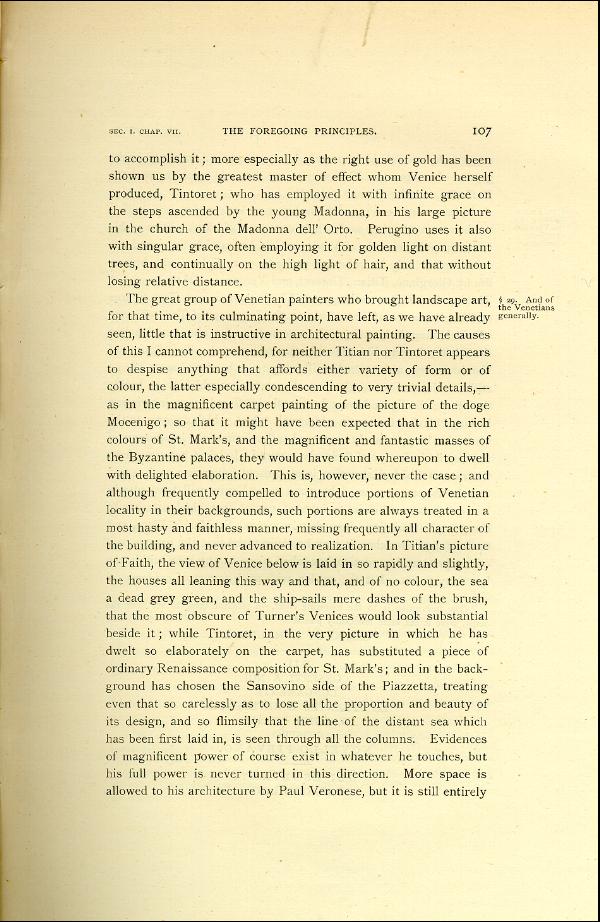 'Modern Painters' Volume I (1888 edition): Part II: Section I: Chapter VII: Page 107
