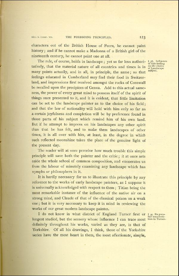 'Modern Painters' Volume I (1888 edition): Part II: Section I: Chapter VII: Page 123